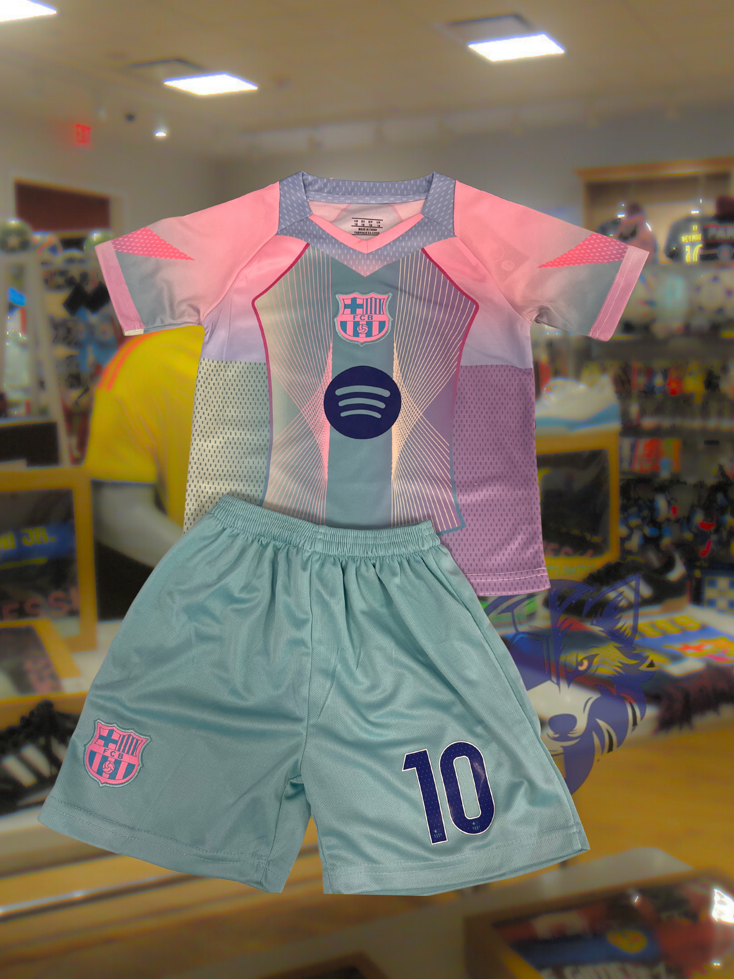 Lamine Yamal Barcelona Kids Uniform