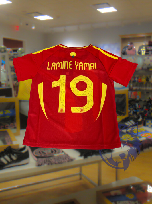 Spain Lamine Yamal Kids Uniform