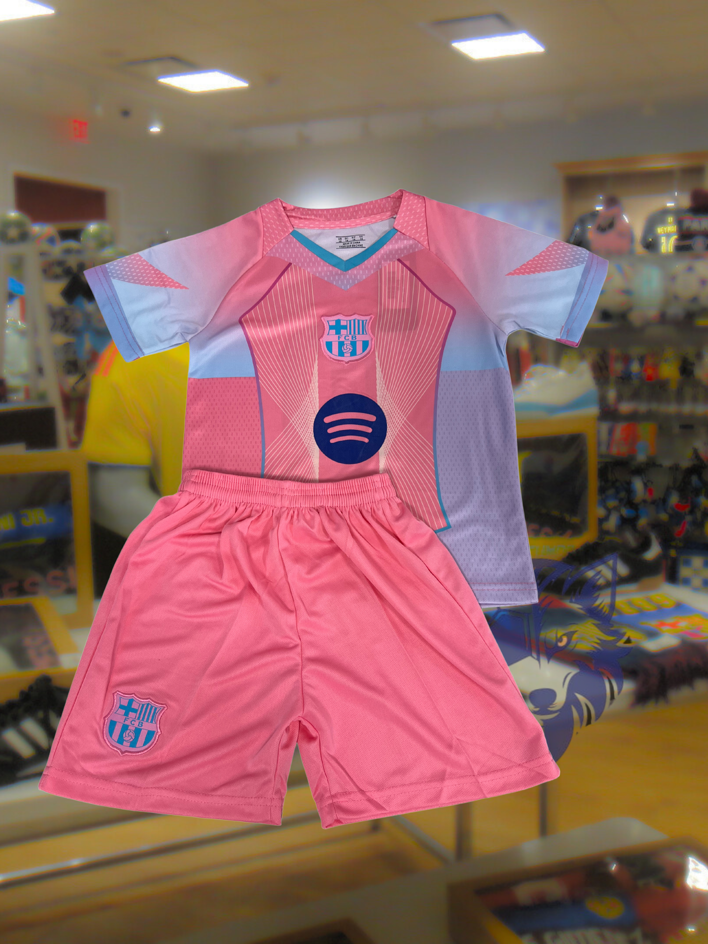 Lamine Yamal Barcelona Kids Uniform