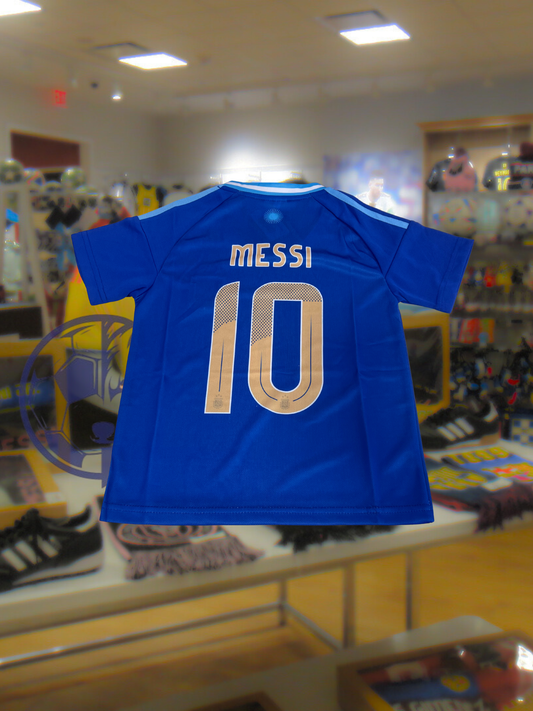 Argentina 24 Away Messi Kids Uniform