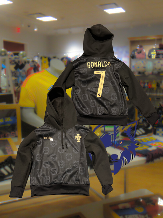 R7 Portugal Kids Hoodie Black